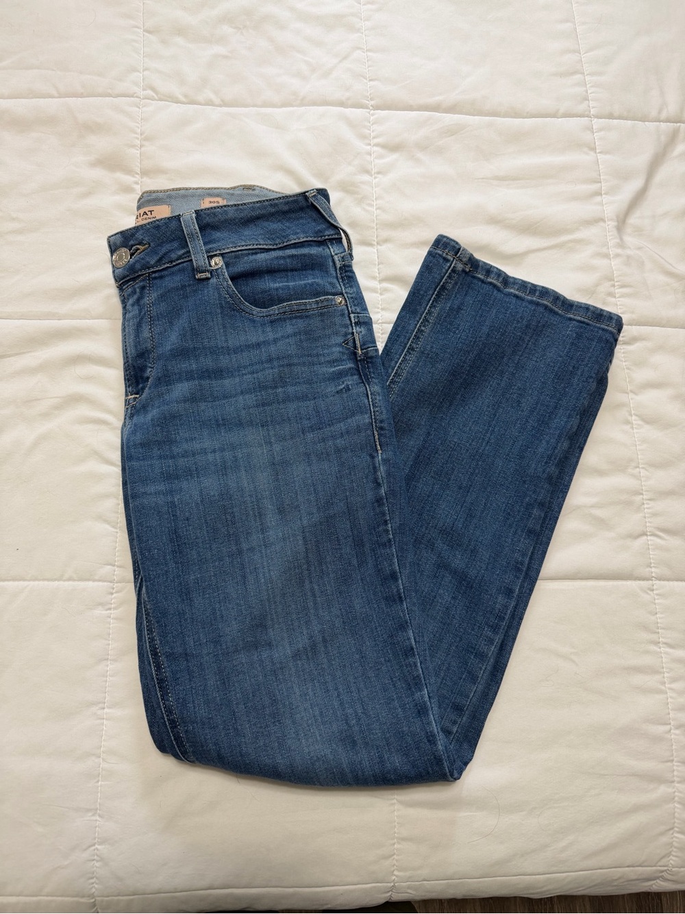 Ariat R.E.A.L. Denim 30S Perfect Rise Boot blue jeans